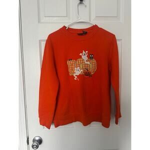 Holiday Editions Vintage Halloween Embroidered Crewneck Sweatshirt Sz: Small